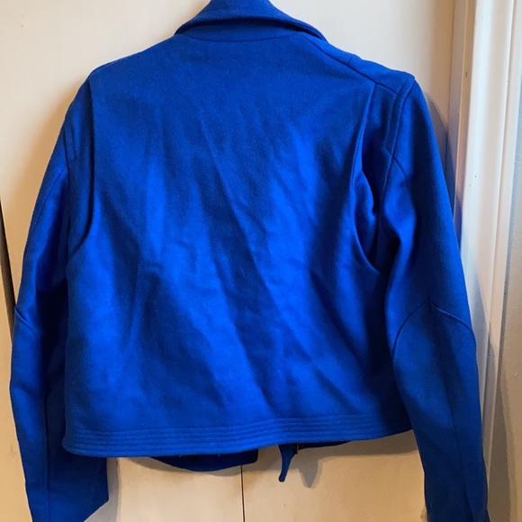 RAG & BONE Cobalt Blue Wool Moto jacket - Picture 6 of 6